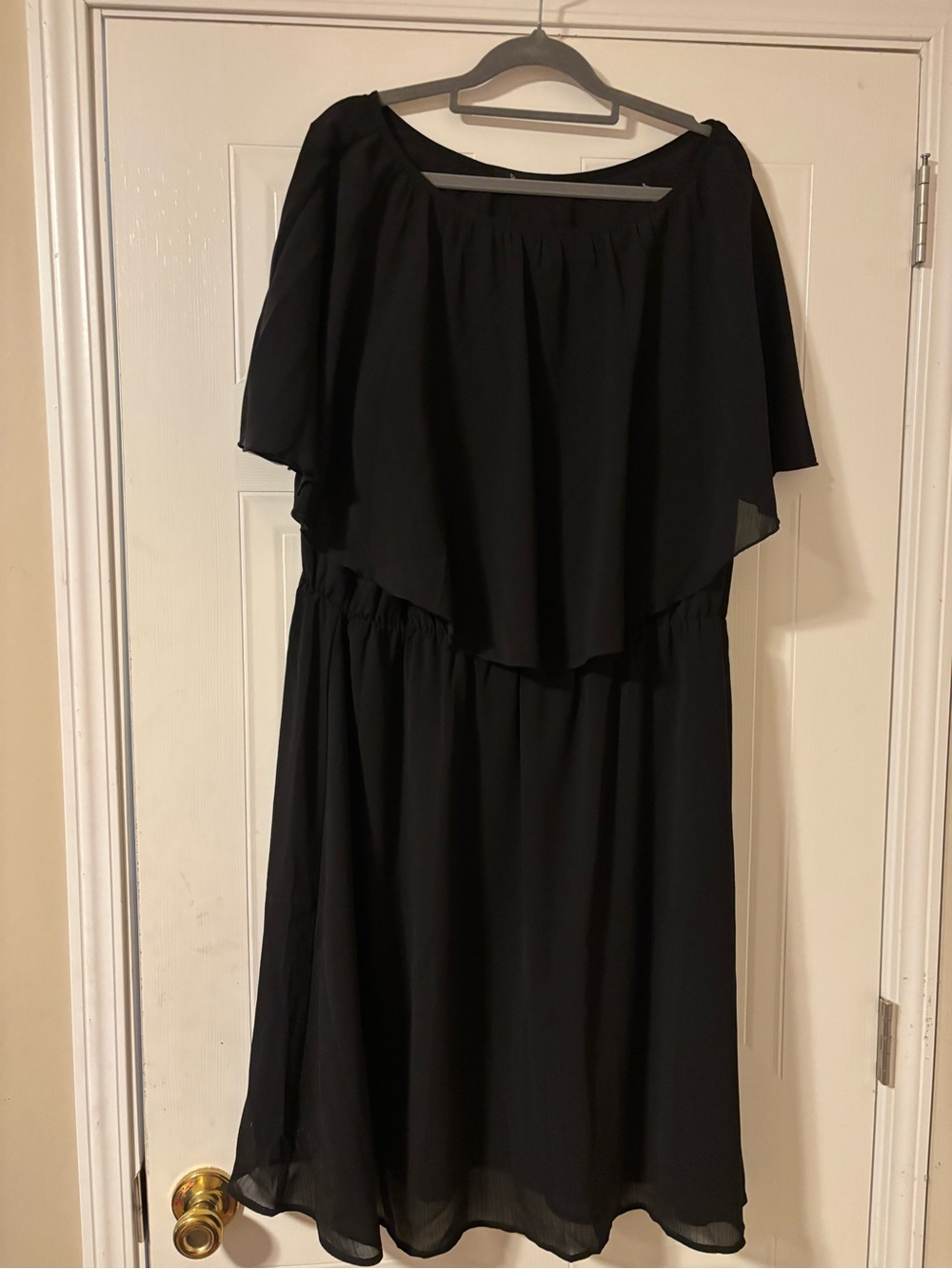 Black Off-Shoulder Women's Dress